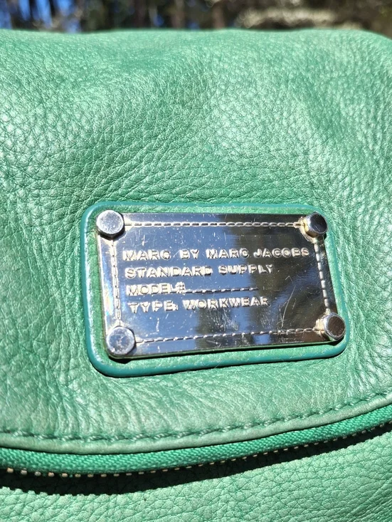 Marc By Marc Jacobs Emerald Green Leather Classic Q Natasha Crossbody Bag - Picture 3 of 16